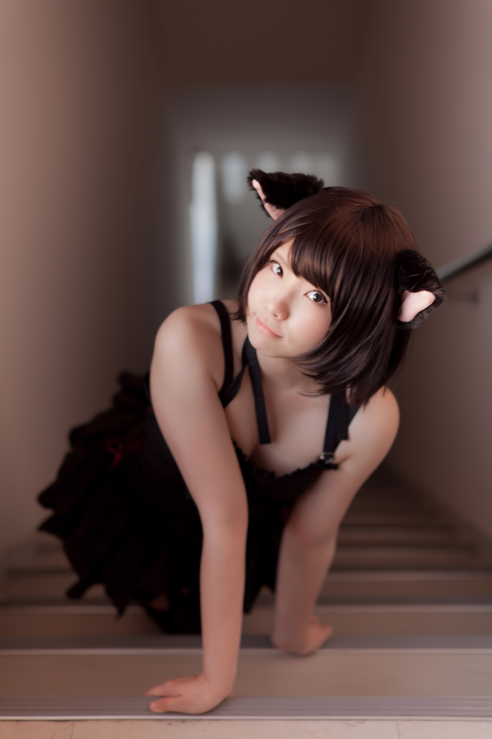 [enako] [enacat black] black silk cat girl(86)